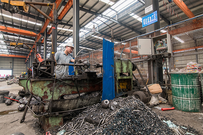 河北区网架配件车间