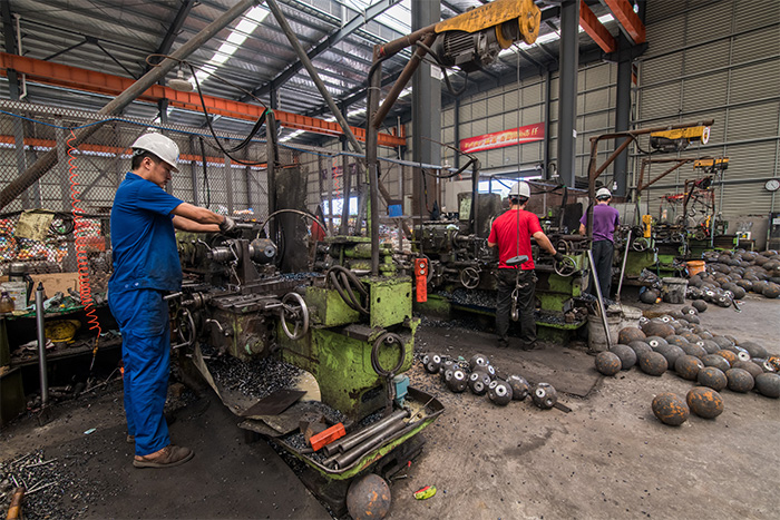 河北区网架配件车间