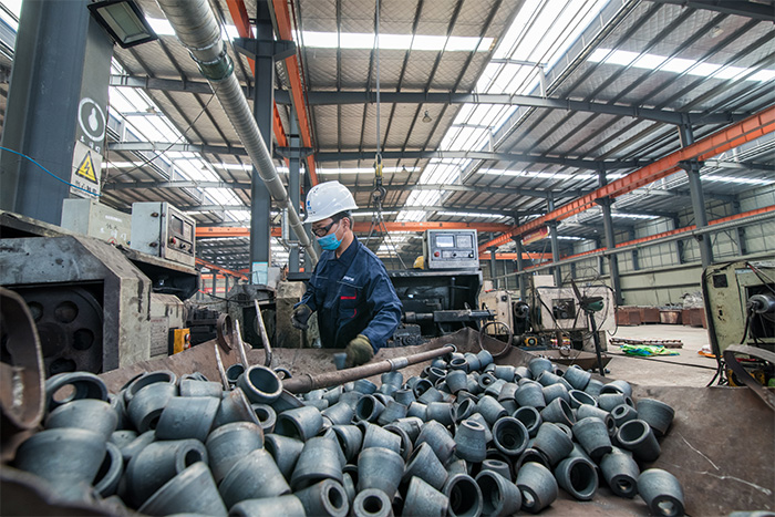 河北区网架配件-锥头加工车间